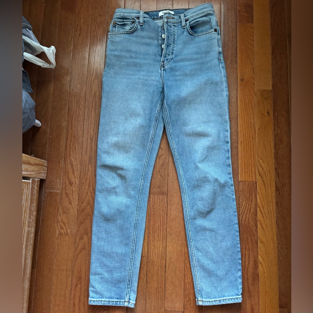 Re/Done Light Blue High Rise Women's Jeans